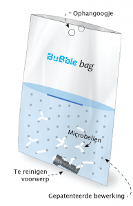 Schets van de werking van de BuBble bag.